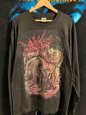 Custom Sewn "Cattle Decapitation" Long Sleeve Shirt - Death Metal Shirt
